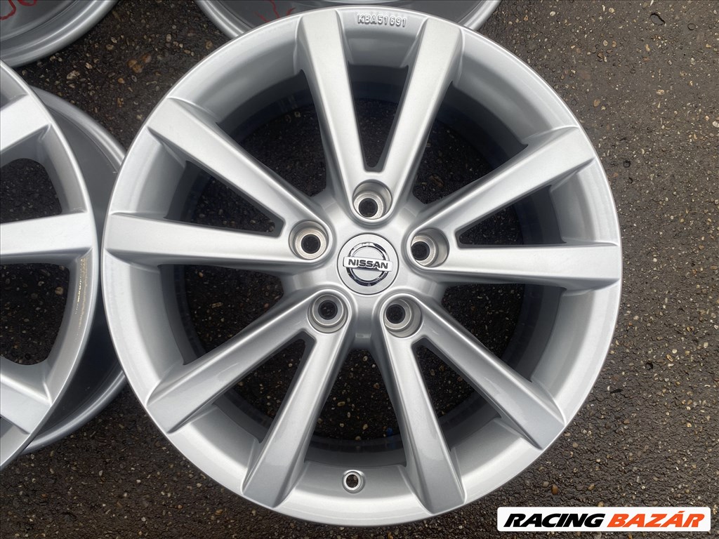 4db gyári 17" Nissan DEMO alufelni. (3638) 2. kép