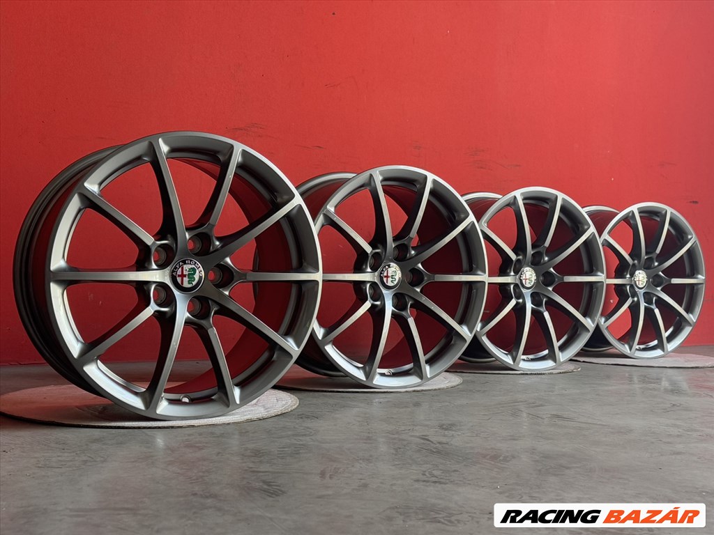 R17 5x110 Original Alfa Romeo STELVIO 8J ET34 gyári extra könnyű új alufelnik  5. kép