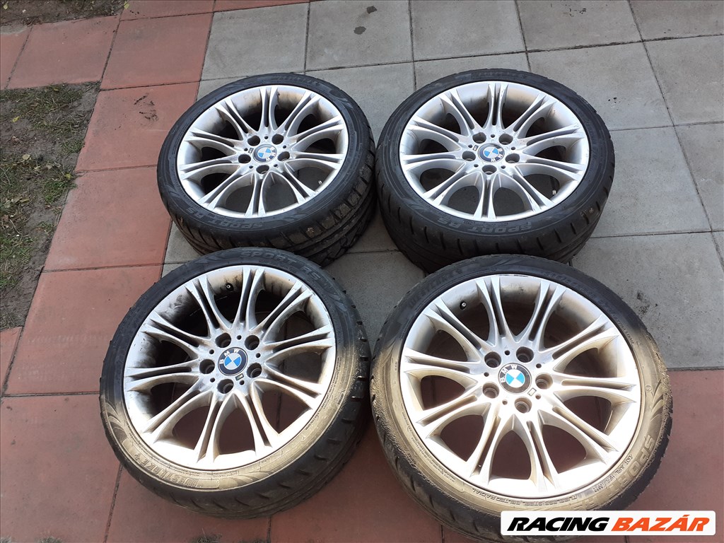  5x120 lyukosztású 18" használt (gyári felni) alufelni, rajta 265/35 használt gumi  3. kép