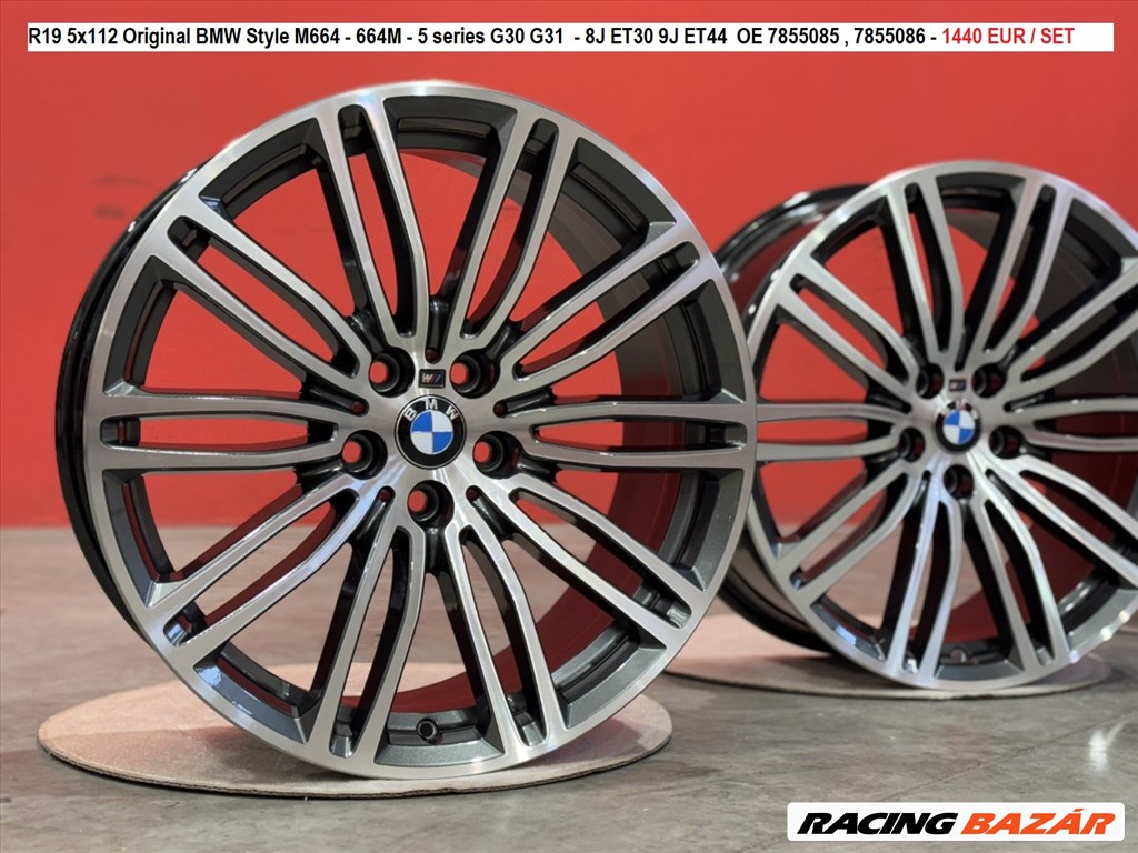 R19 5x112 Original BMW Style M664 - 664M - 5 series G30 G31  kétszéles gyári alufelnik, 1. kép