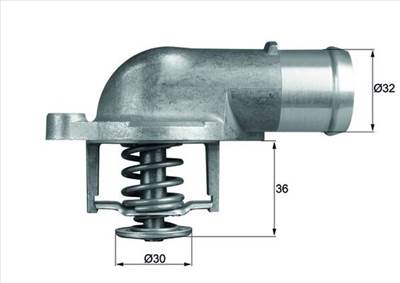 MAHLE TI 212 87D - termosztát, hűtőfolyadék VW