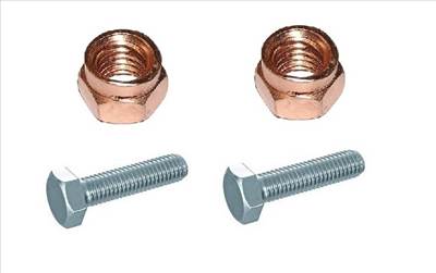Suzuki Swift kipufogó rögzítő csavar + réz önzáró anya szettben 2 +2 db (M8-as méret)
