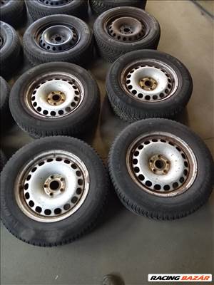  VW Tiguan 5x112-as 6.5x 16" használt (gyári felni) lemezfelni 215/65R16 télivel Sxx2
