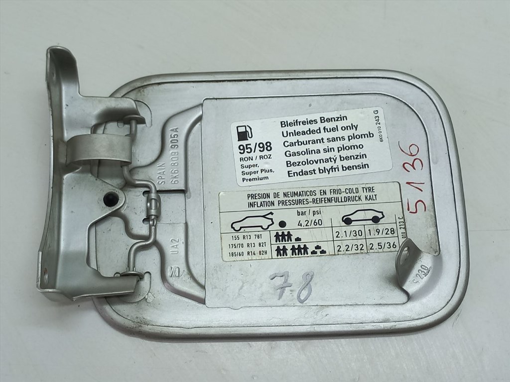 SEAT IBIZA II (6K1) 1.4 i Tankajtó #5136# 6K6809905A 4. kép