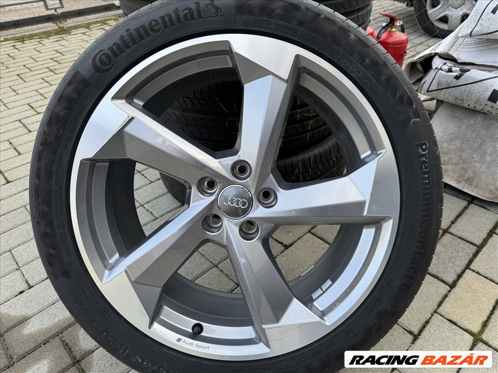 Audi MotorSport " ROTOR" 8,5X20-as 5X112-es ET37-es könnyűfém felni garnitúra eladó 4. kép