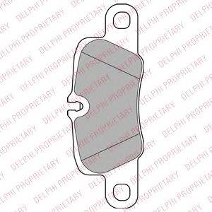 DELPHI LP2237 - fékbetét PORSCHE