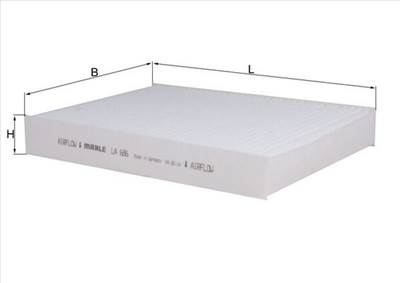 MAHLE LA 686 - pollenszűrő FIAT NISSAN OPEL RENAULT VAUXHALL