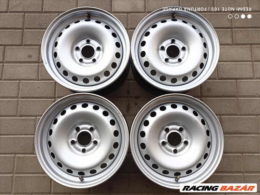 5x108 15" Peugeot/ Citroen újszerű lemezfelni garnitúra (R563) 1. kép