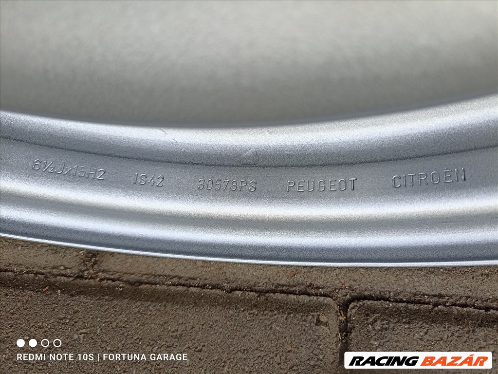 5x108 15" Peugeot/ Citroen újszerű lemezfelni garnitúra (R563) 7. kép
