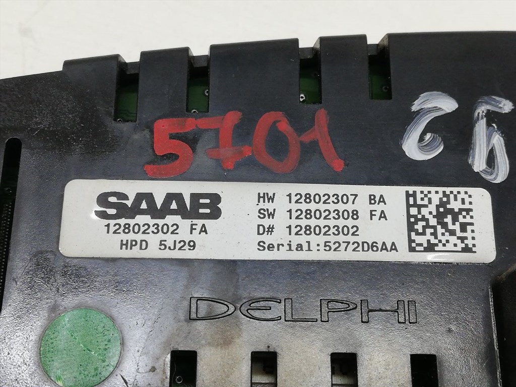 SAAB 9-3 (YS3F) 1.9 TiD Multifunkciós Kijelző #5701# 12802302FA 4. kép