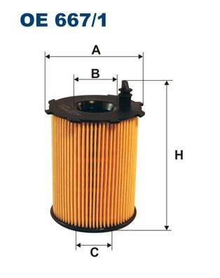 olajszűrő FILTRON OE 667/1 for PEUGEOT, CITROËN, SUZUKI, MAZDA, …