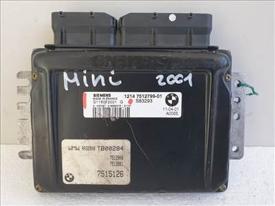 504348 Mini Cooper R50, Motorvezérlő, Ecu, 7512799, S118012001G, Siemens.