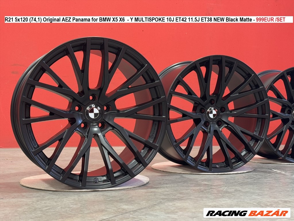 R21 5x120 (74,1) Original AEZ Panama for BMW X5 X6  kétszéles új alufelnik felnik 21" 21col 1. kép