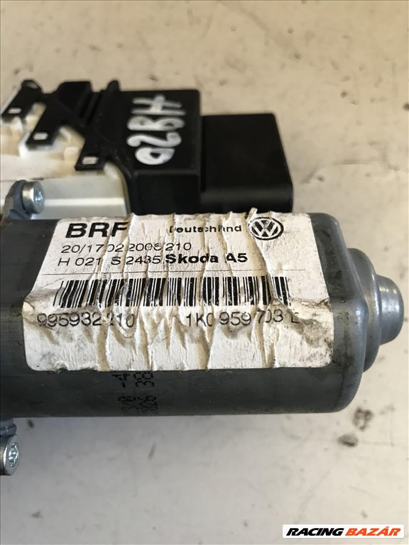 Skoda Octavia II bal hátsó ablakemelő motor 1k0959703e 2. kép