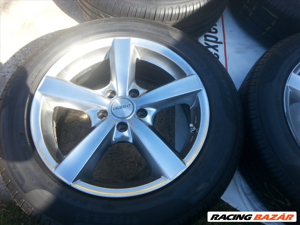  5x112 17" újszerű Dezent alufelni, rajta 225/55 újszerű Pirelli nyári gumi  4. kép