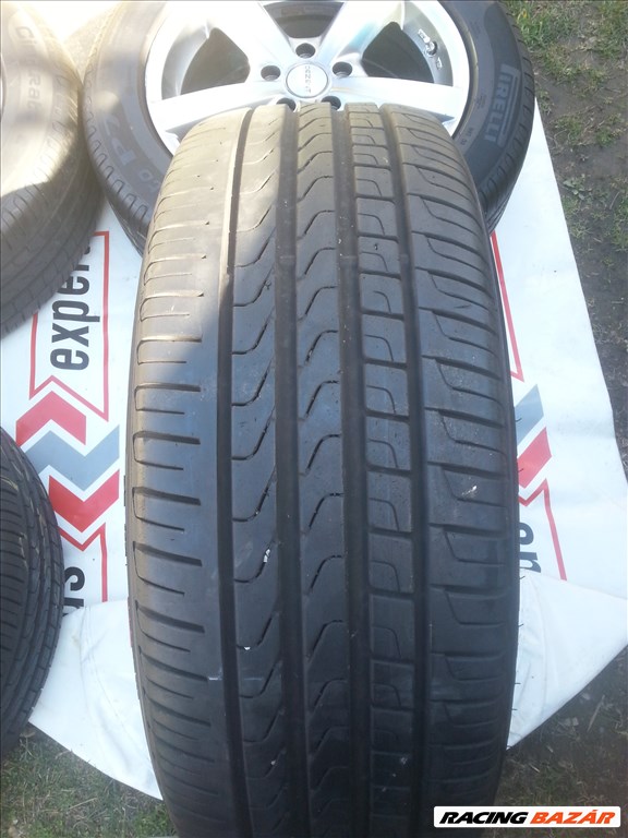  5x112 17" újszerű Dezent alufelni, rajta 225/55 újszerű Pirelli nyári gumi  7. kép