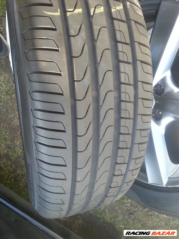  5x112 17" újszerű Dezent alufelni, rajta 225/55 újszerű Pirelli nyári gumi  8. kép