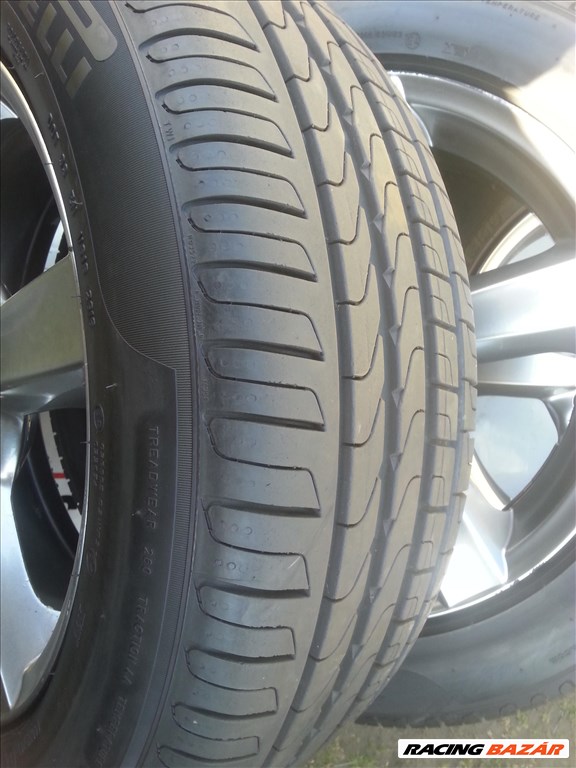  5x112 17" újszerű Dezent alufelni, rajta 225/55 újszerű Pirelli nyári gumi  9. kép