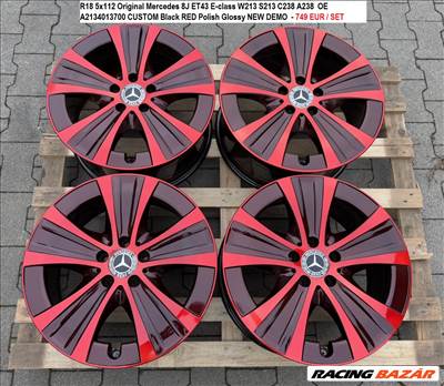 R18 5x112 Original Mercedes 8J ET43 egyedi alufelnik felnik 8x18 18" 