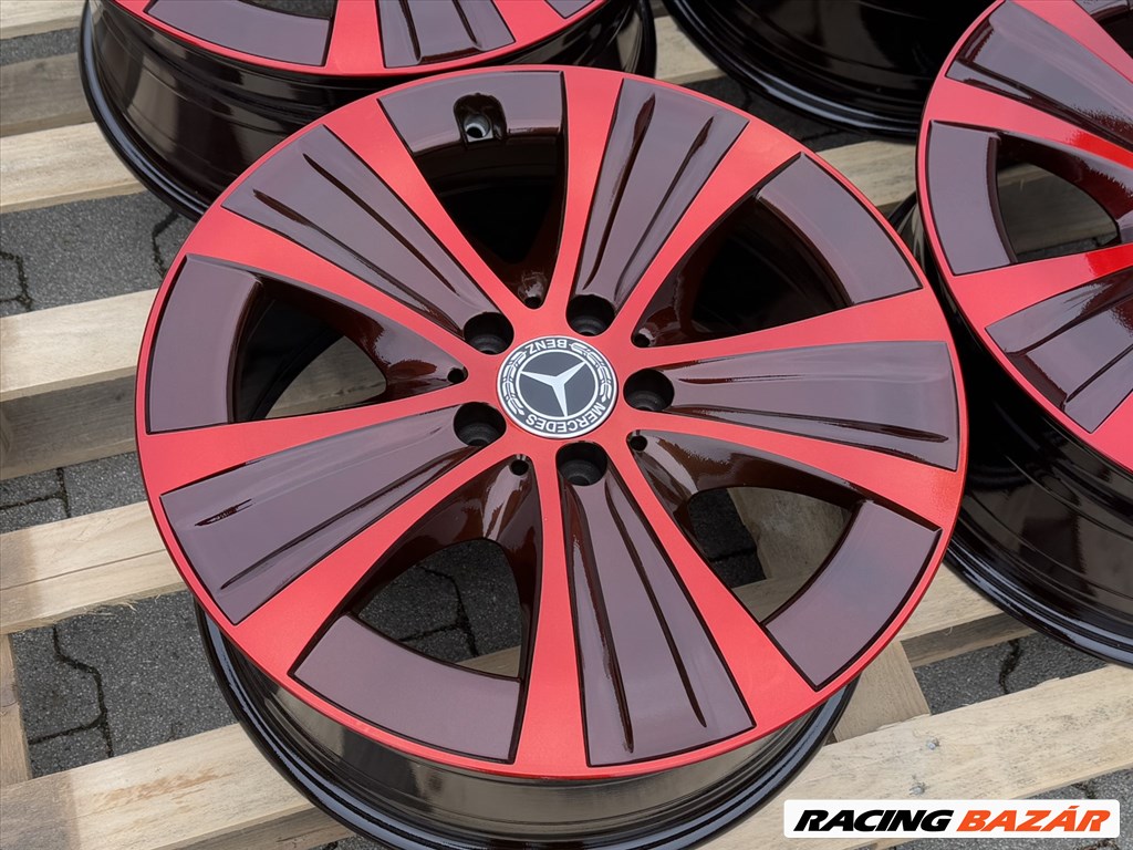 R18 5x112 Original Mercedes 8J ET43 egyedi alufelnik felnik 8x18 18"  3. kép