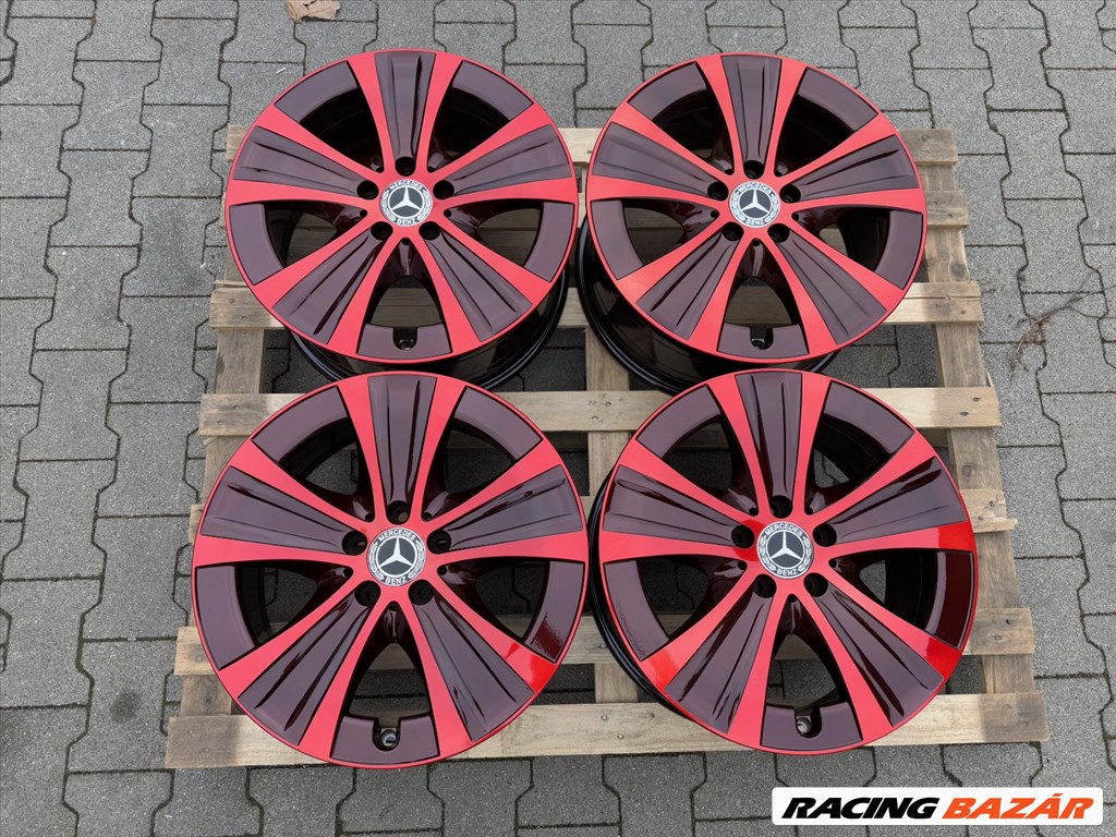 R18 5x112 Original Mercedes 8J ET43 egyedi alufelnik felnik 8x18 18"  4. kép