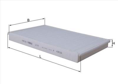 MAHLE LA 75 - pollenszűrő CHEVROLET HOLDEN IVECO OPEL VAUXHALL