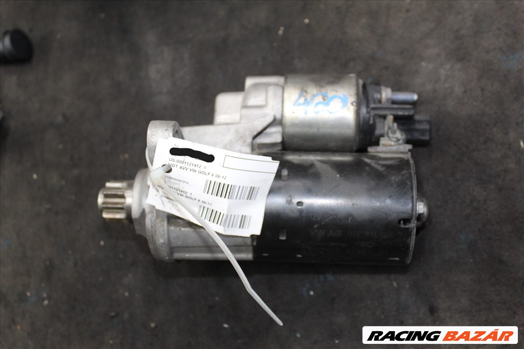 Volkswagen Golf 6  2008-2012  önindító  02E911023J  (460) 1. kép