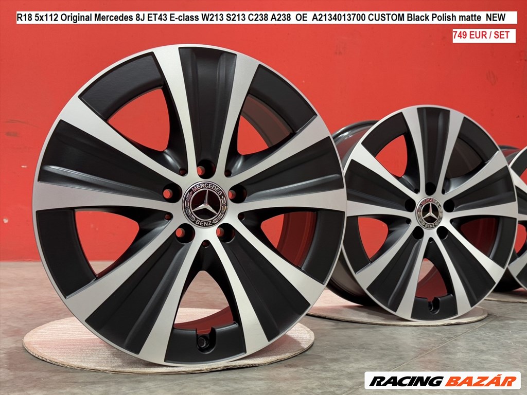 R18 5x112 Original Mercedes 8J ET43 A B C CLA S E-class  egyedi alufelnik  1. kép