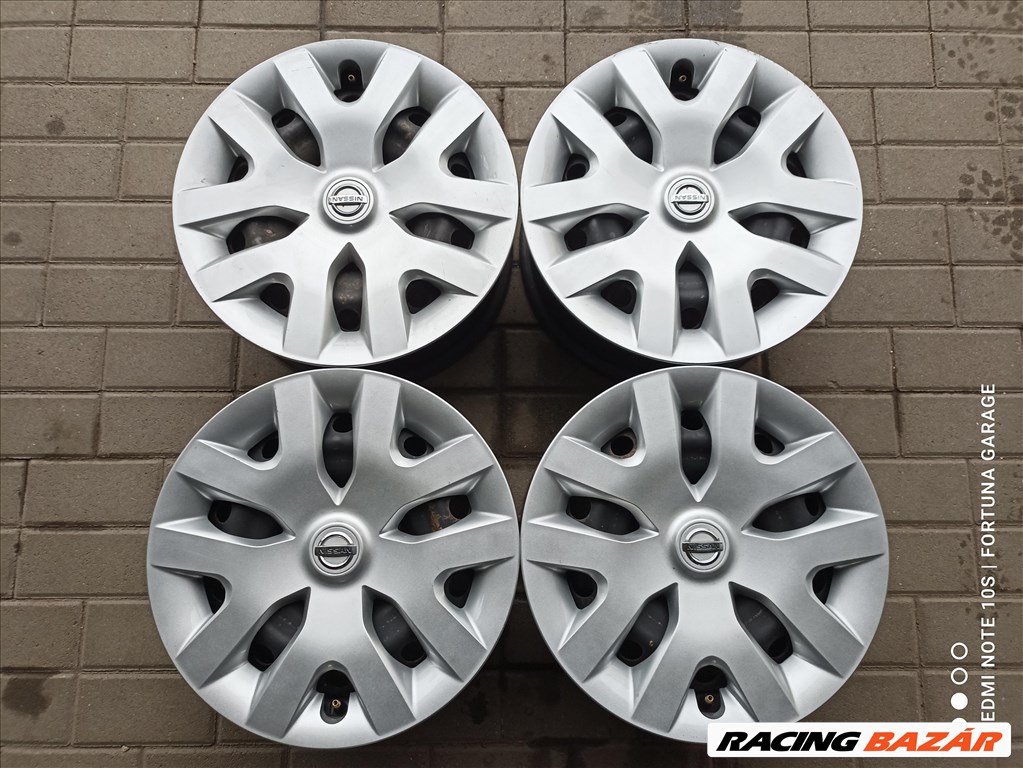 5x114,3 16" Nissan lemezfelni garnitúra + DT (504) 1. kép