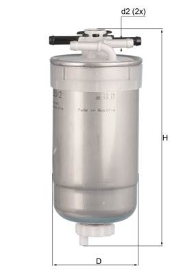 MAHLE KL 233/2 - Üzemanyagszűrő AUDI FIAT SEAT SKODA VW