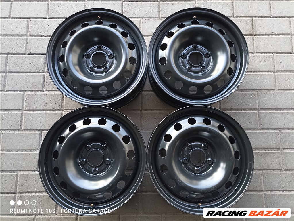 5x110 16" Lancia/ Fiat/ Alfa újszerű lemezfelni garnitúra (R566) 1. kép