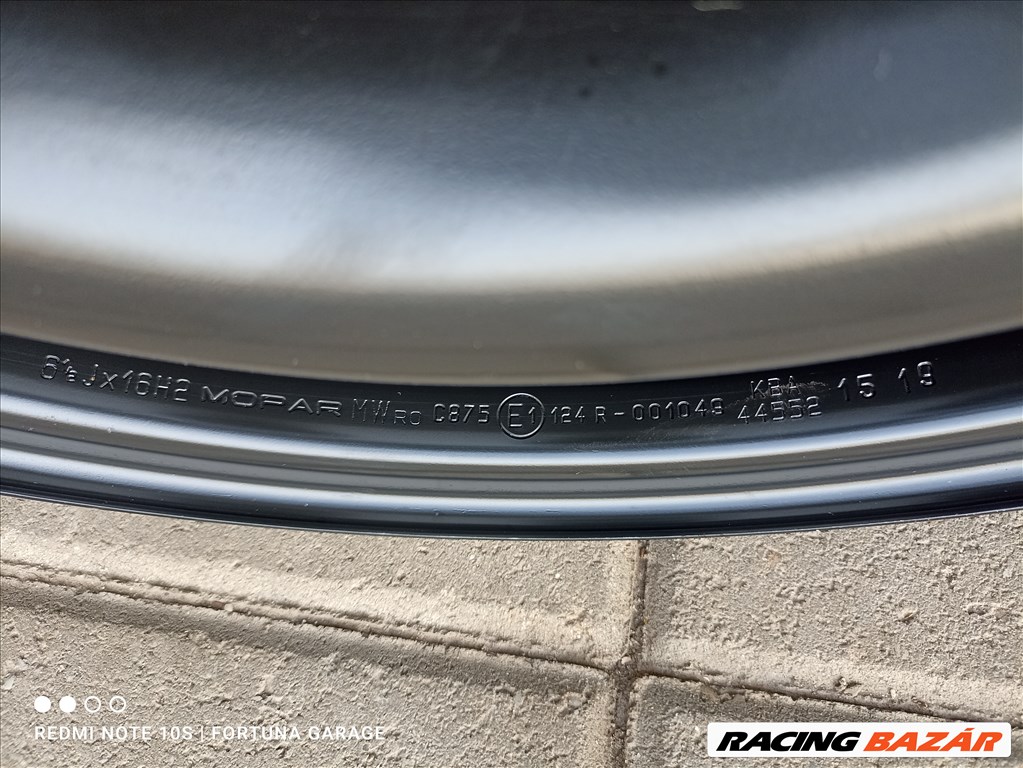 5x110 16" Lancia/ Fiat/ Alfa újszerű lemezfelni garnitúra (R566) 7. kép