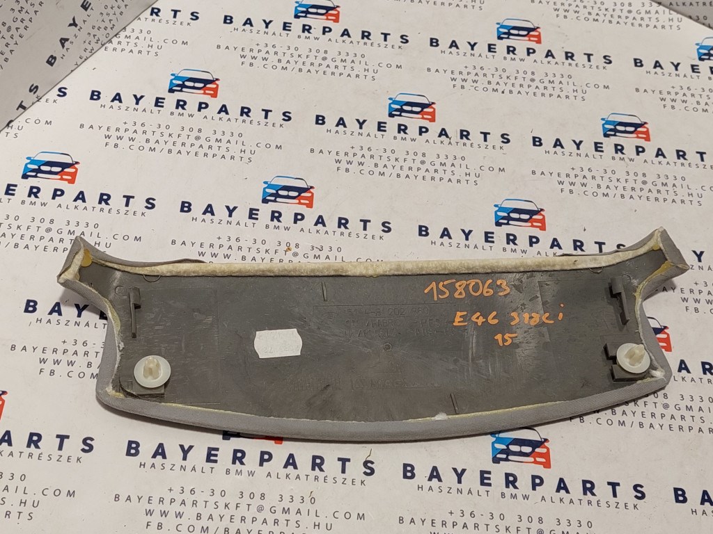 BMW E46 coupe szürke féklámpa pótféklámpa takaró tetõkárpit borítás 3. kép