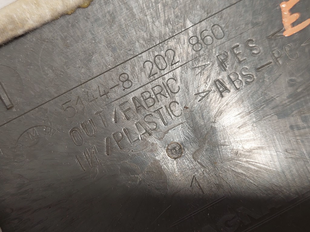 BMW E46 coupe szürke féklámpa pótféklámpa takaró tetõkárpit borítás 4. kép