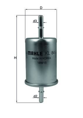 MAHLE KL 84 - Üzemanyagszűrő AUDI JAGUAR SAAB SEAT SKODA VW