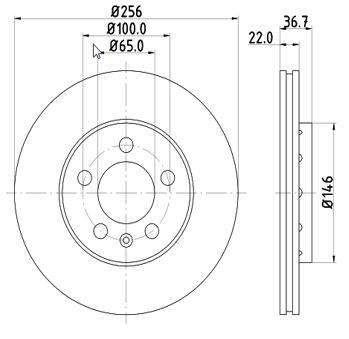 MTR 12108512 - féktárcsa AUDI SEAT SKODA SKODA (SVW ) VW