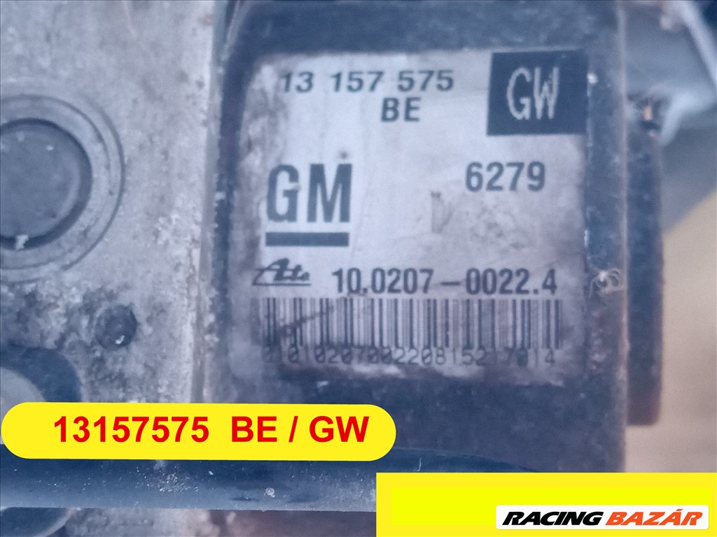 Opel Astra H, Opel Zafira B ABS kocka h astra B zafira 13157575begw 1. kép