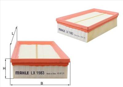 MAHLE LX 1983 - légszűrő NISSAN NISSAN (DONGFENG) RENAULT