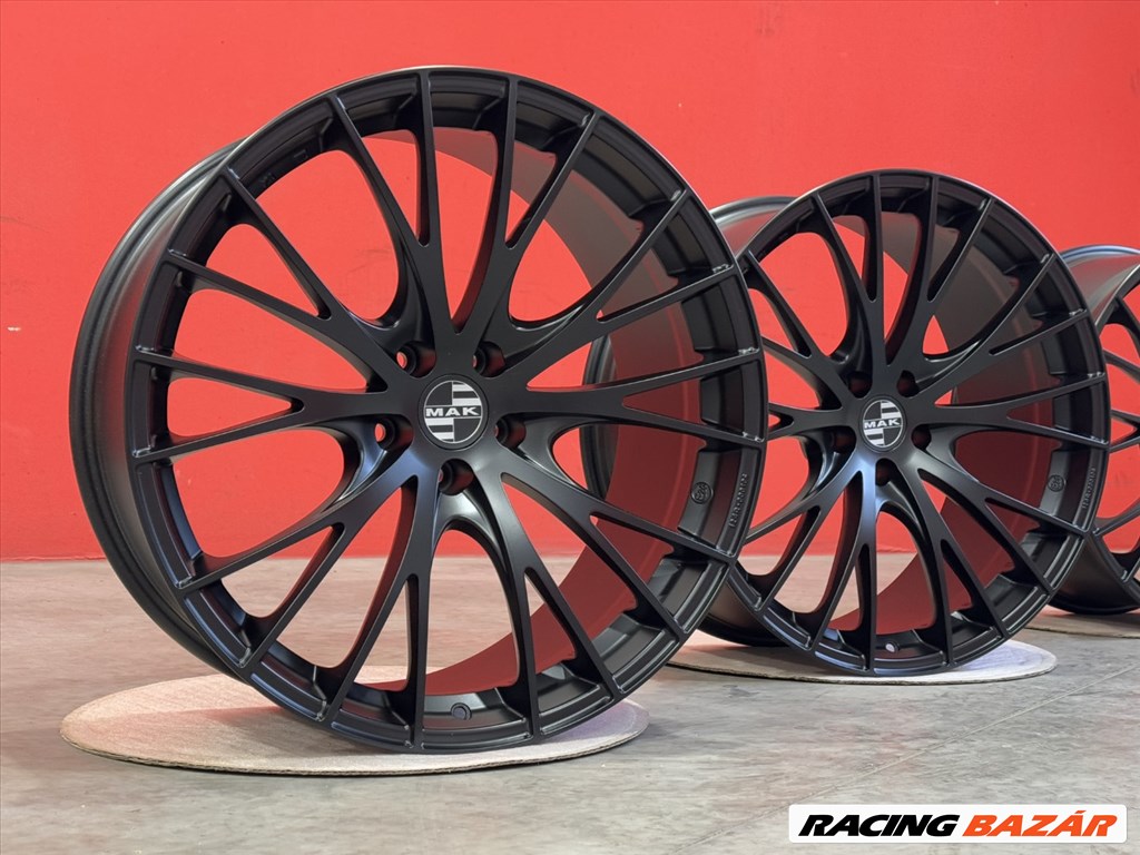 R21 5x112 (66,45) MAK RENNEN MATT BLACK 9.5J ET27 új alufelnik felnik 3. kép