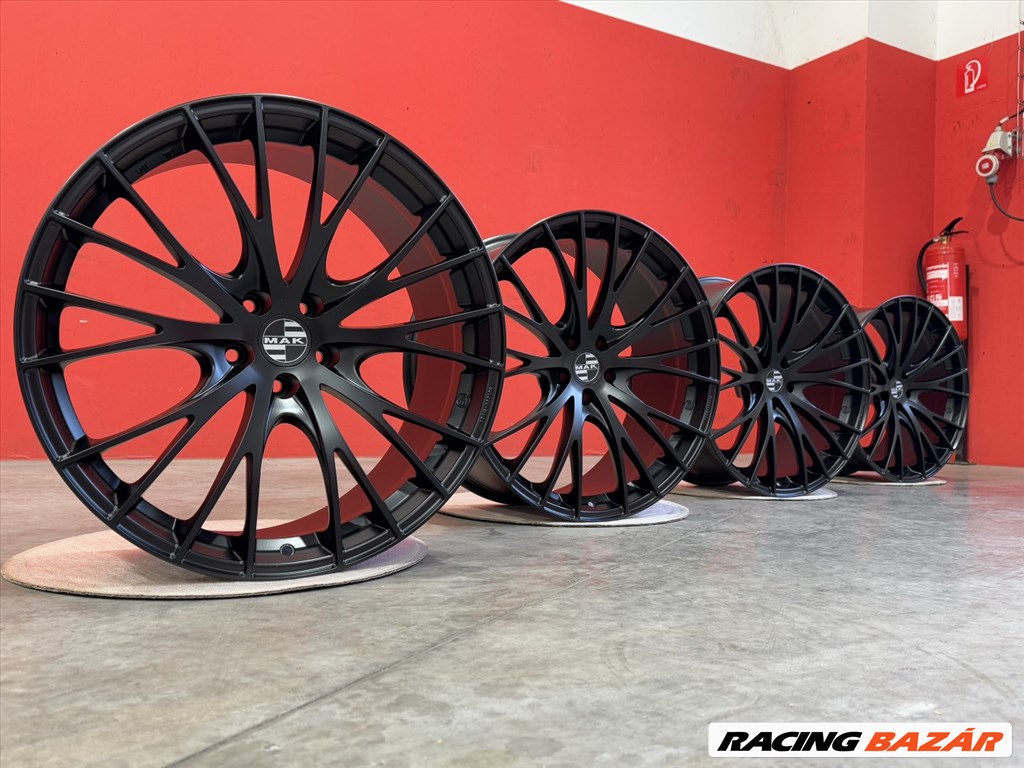 R21 5x112 (66,45) MAK RENNEN MATT BLACK 9.5J ET27 új alufelnik felnik 4. kép