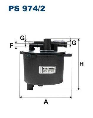 Üzemanyagszűrő FILTRON PS 974/2 for CITROËN, FORD, MITSUBISHI, PEUGEOT, …