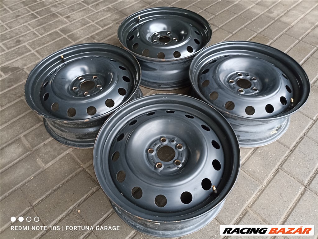 5x98 16" Fiat / Alfa Romeo újszerű lemezfelni garnitúra (R576) 2. kép