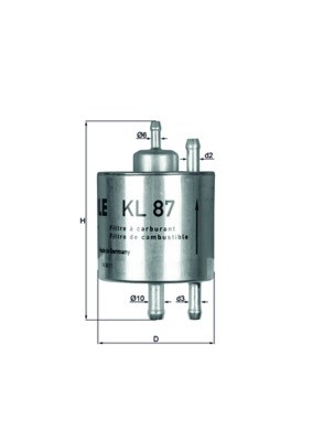 MAHLE KL 87 - Üzemanyagszűrő MERCEDES-BENZ 1. kép