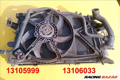 Opel Corsa C, Opel Tigra TwinTop, Opel Combo C hűtősor cikkszám alapján 13105999 13106033