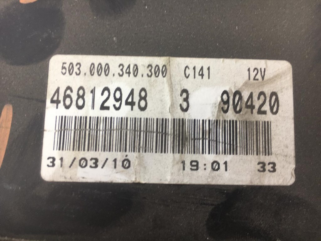 Fiat Punto 1999- benzines, vezető oldali légzsákos bontott óracsoport 46812948 2. kép