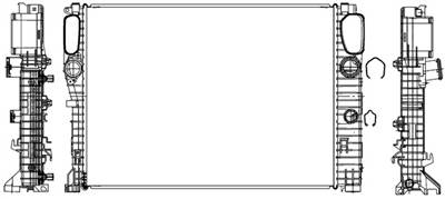 MAHLE CR 37 000S - Vízhűtő (Hűtőradiátor) MERCEDES-BENZ