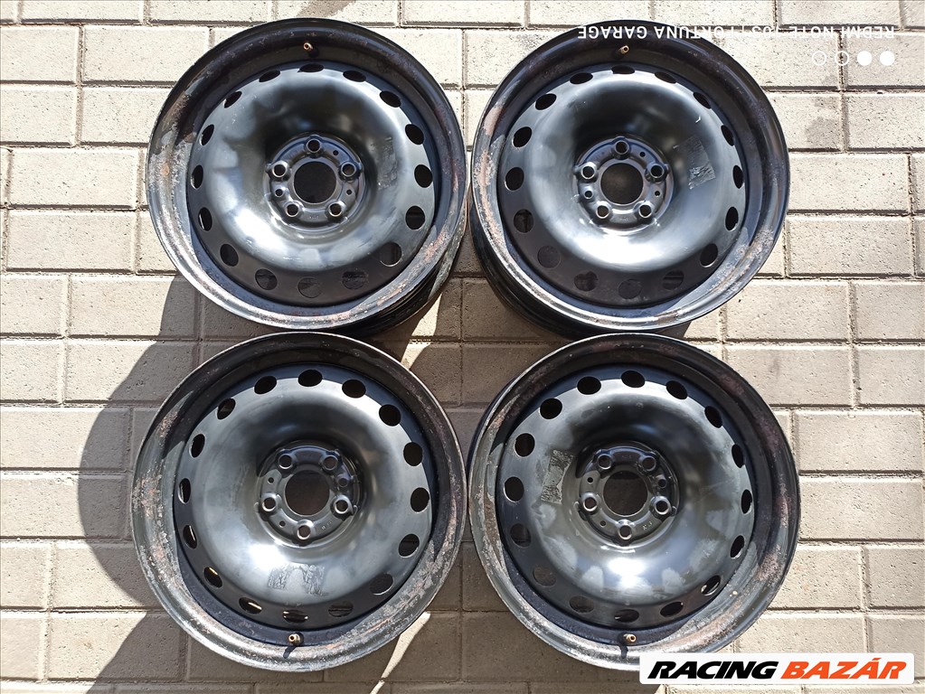 5x98 15" Fiat/ Lancia/ Alfa használt lemezfelni garnitúra (R594) 1. kép
