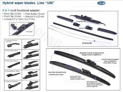 Ablaktörlő lapát 525 mm - MAGNETI MARELLI GD.WH525U