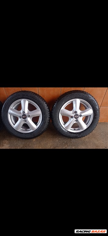 HYUNDAI I 20 15" ALUFELNI 4X100 TÉLI ÚJ 185/65R15 GUMIVAL OLCSÒN!!! 3. kép