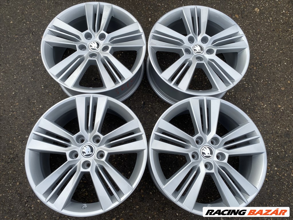 4db gyári 18" Skoda Octavia alufelni. (3676) 1. kép